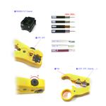 Herramienta cortadora y peladora universal RG59 RG56 RG57 RG11 2P 4P 6P 8P - RC09800 - 08