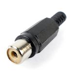 Conector RCA hembra de color negro - CM01800 - 01