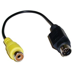 Adaptador Video Compuesto a SVHS-7 (RCA-H/MiniDIN7-M)