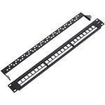Patch panel para rack 19 para 24 keystone 110 con peine - RP00100 - 04