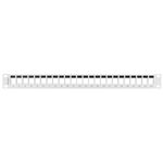 Patch panel configurable para keystone 19" blanco de 24 RJ45 con FTP y UTP1U Lanberg PPKS-1024-S - RD13800 - 02