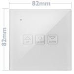 Interruptor inteligente táctil regulable en color blanco compatible con Google Home, Alexa y IFTTT - AN12300 - 03