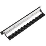 Patch panel de 24 puertos RJ45 Cat.6 UTP 1U con peine - RC03800 - 04
