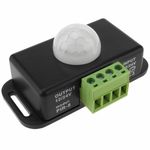 Detector de movimiento por infrarrojos 7.6 x 4.5 x 3.3 cm DC negro - NG08500 - 01