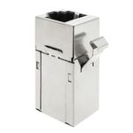 Conector keystone RJ45 hembra a RJ45 hembra Cat.6A FTP compacto metálico - RX03700 - 03