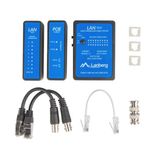 Comprobador de cables de red con POE Lanberg NT-0404 para RJ45 RJ12 RJ11 y coaxial - CT10500 - 02