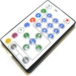 Controlador para tira de LEDs RGB de 18A con control remoto IR (B) - VF08500 - 02
