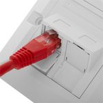 Placa de pared de 140x80 de 4 RJ45 Cat.5e UTP - RI05300 - 04