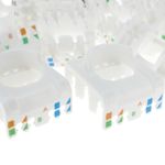 Patch panel 24 RJ45 Cat.6 UTP 0.5U metal con peine para gestión de cables - RD03900 - 08