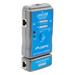 Comprobador de cables de red Lanberg NT-0403 para RJ45 RJ11 y USB - CT10200 - 02