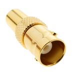 Conector dorado BNC RG6U hembra para crimpar - BN03400 - 01
