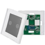 Interruptor inteligente táctil doble en color blanco compatible con Google Home, Alexa y IFTTT - AN12100 - 08