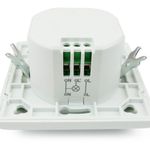 Detector de movimientos empotrado pared 80x80mm con control de tiempo luz y distancia - DO09500 - 03