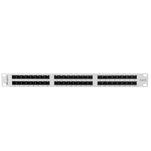 Patch panel 19" blanco de 48 RJ45 CAT.6 UTP 1U Lanberg PPU6-1048-S