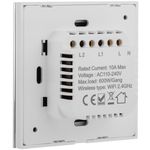 Interruptor inteligente táctil doble en color blanco compatible con Google Home, Alexa y IFTTT - AN12100 - 07