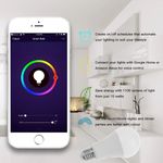 Bombilla LED inteligente multicolor inalámbrica ajustable E27 9W compatible con Google Home, Alexa y IFTTT - AN10500 - 06