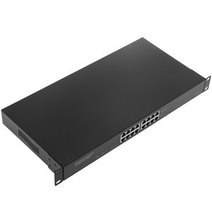 PoE Injector Hub IEEE802.3af 10/100/1000 Mbps 8-Port Rack 19