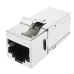 Conector keystone RJ45 hembra a RJ45 hembra Cat.6A FTP compacto metálico - RX03700 - 01