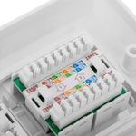 Placa de pared de 140x80 de 4 RJ45 Cat.5e UTP - RI05300 - 05