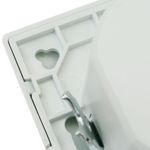 Detector de movimientos empotrado pared 80x80mm con control de tiempo luz y distancia - DO09500 - 05