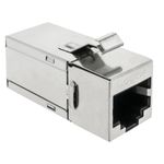 Conector keystone RJ45 hembra a RJ45 hembra Cat.6A FTP compacto metálico - RX03700 - 07