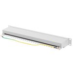 Patch panel 19" blanco de 24 RJ45 CAT.6A FTP 1U Lanberg PPSA-1024-S - RD12400 - 05