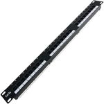 Patch panel de 24 RJ45 Cat.5e UTP 1U negro - RC04100 - 01