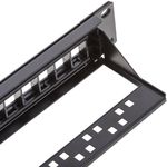 Patch panel para rack 19 para 24 keystone 110 con peine - RP00100 - 05
