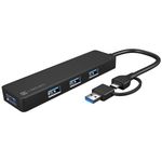Hub USB tipo A 3.0 de 4 puertos negro Natec Moth NHU-1342 - NT39000 - 01