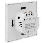 Interruptor inteligente táctil triple en color blanco compatible con Google Home, Alexa y IFTTT - AN12200 - 07