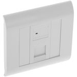 Caja de pared o canaleta de 80x80 con 1 RJ45 FTP Cat.5e 568B - RL07300 - 01