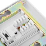 Caja de pared o canaleta de 80x80 con 1 RJ45 FTP Cat.5e 568B - RL07300 - 05