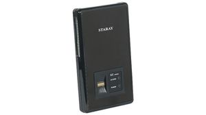 Caja externa 2.5" SATA USB 2.0 con lector de huellas digital Negra