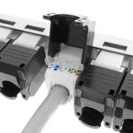 Patch panel 24 RJ45 Cat.6 UTP 0.5U metal con peine para gestión de cables - RD03900 - 09