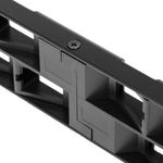 Patch panel de 24 RJ45 Cat.6a UTP 1U negro con peine - RC03400 - 07