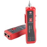 Comprobador de cables de red con rastreador de pares Lanberg NT-0501 para RJ45 RJ12 RJ11 y coaxial - CT10400 - 02