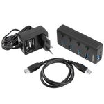 Hub USB tipo A 3.0 de 4 puertos negro Natec Mantis 2 NHU-1557 - NT36100 - 04