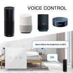 Interruptor inteligente táctil triple en color blanco compatible con Google Home, Alexa y IFTTT - AN12200 - 06