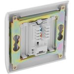 Caja de pared o canaleta de 80x80 con 1 RJ45 FTP Cat.5e 568B - RL07300 - 02