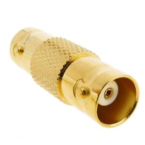 Conector dorado BNC RG6U hembra-hembra empalme