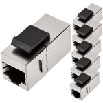 Acoplador Keystone RJ45 hembra a hembra Cat. 5e FTP pack de 6 unidades - RC14200 - 01
