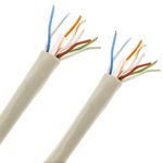 Bobina de cable de red LAN UTP categoría cat.6 24AWG CCA rígido gris 100 m - LN05500 - 03