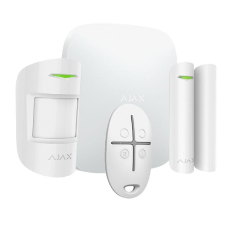 Ajax Hubkit Plus - Kit de alarma profesional Comunicación Wi-Fi, 3G Dual SIM y Ethernet - blanco - AJ-HUBKITPLUS-W - 01