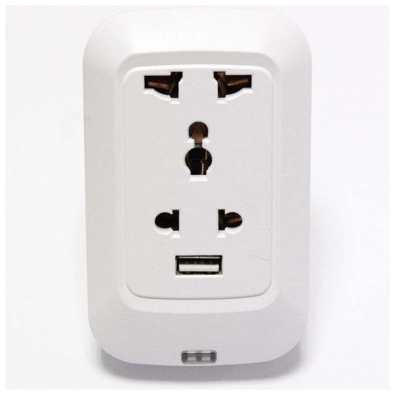 Enchufe eléctrico por WiFi Socket con USB universal 220VAC 10A - LA06300 - 01