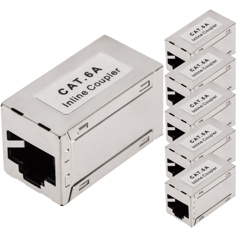 Acoplador Keystone RJ45 hembra a hembra Cat. 6a FTP pack de 6 unidades - RC14500 - 01