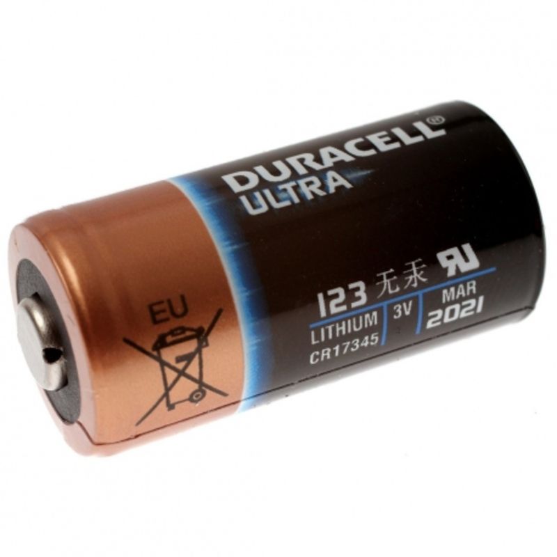 Pila de litio de 3V Duracell CR123A - CR123A - 01