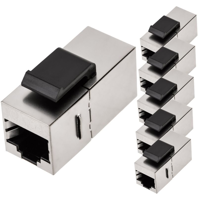Acoplador Keystone RJ45 hembra a hembra Cat. 5e FTP pack de 6 unidades - RC14200 - 01
