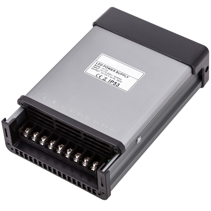 Fuente de alimentación industrial de superficie 12VDC 33.3A. Tamaño 116 x 194 x 50 mm IP53 - VF13300 - 01