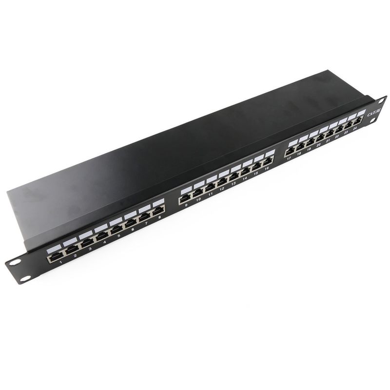 Patch panel de 24 RJ45 Cat.5e FTP 1U negro - RC04300 - 01