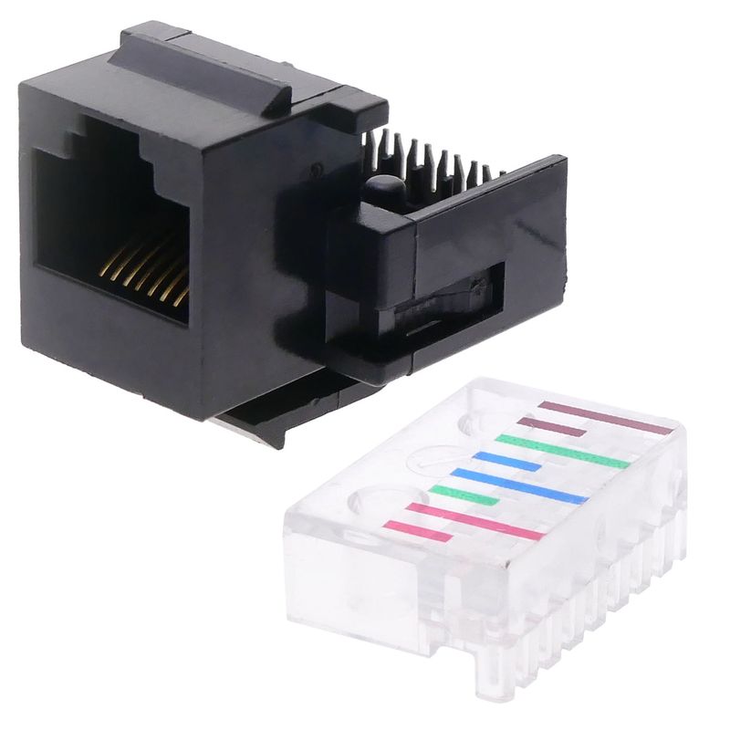 Keystone RJ45 hembra TB110 Cat.5e UTP Montaje automático sin herramienta (8 unidades) - YZ00900 - 01
